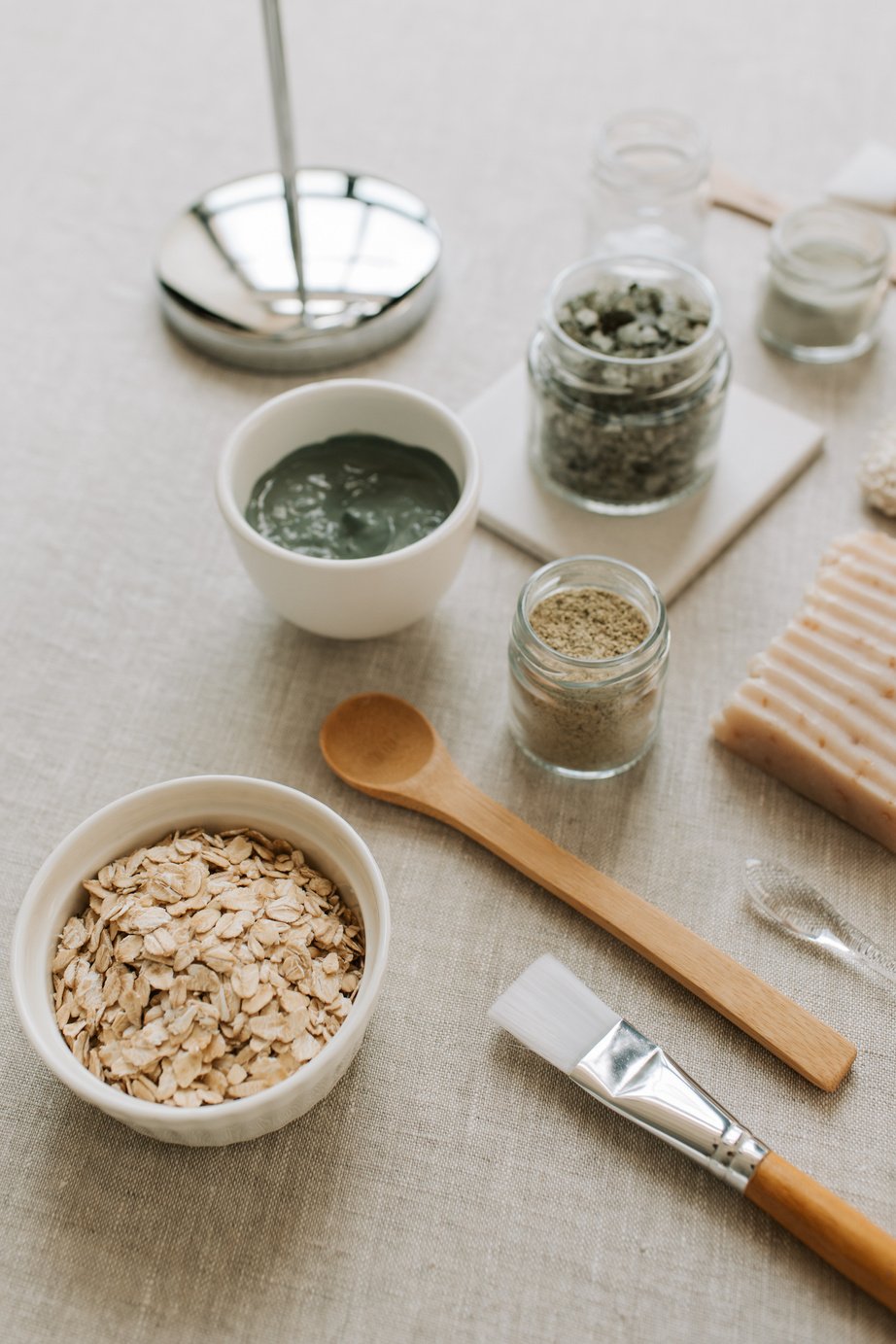 Organic Ingredients for Homemade Scrub