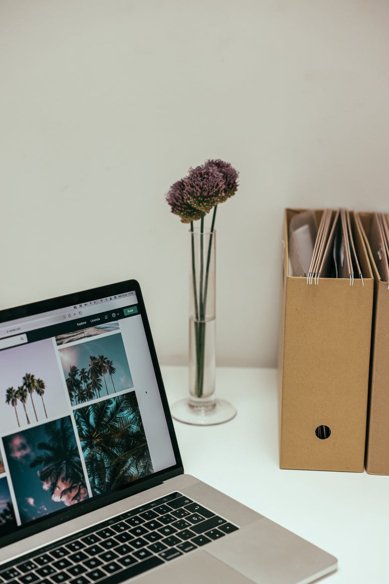 Gray Laptop on the Table