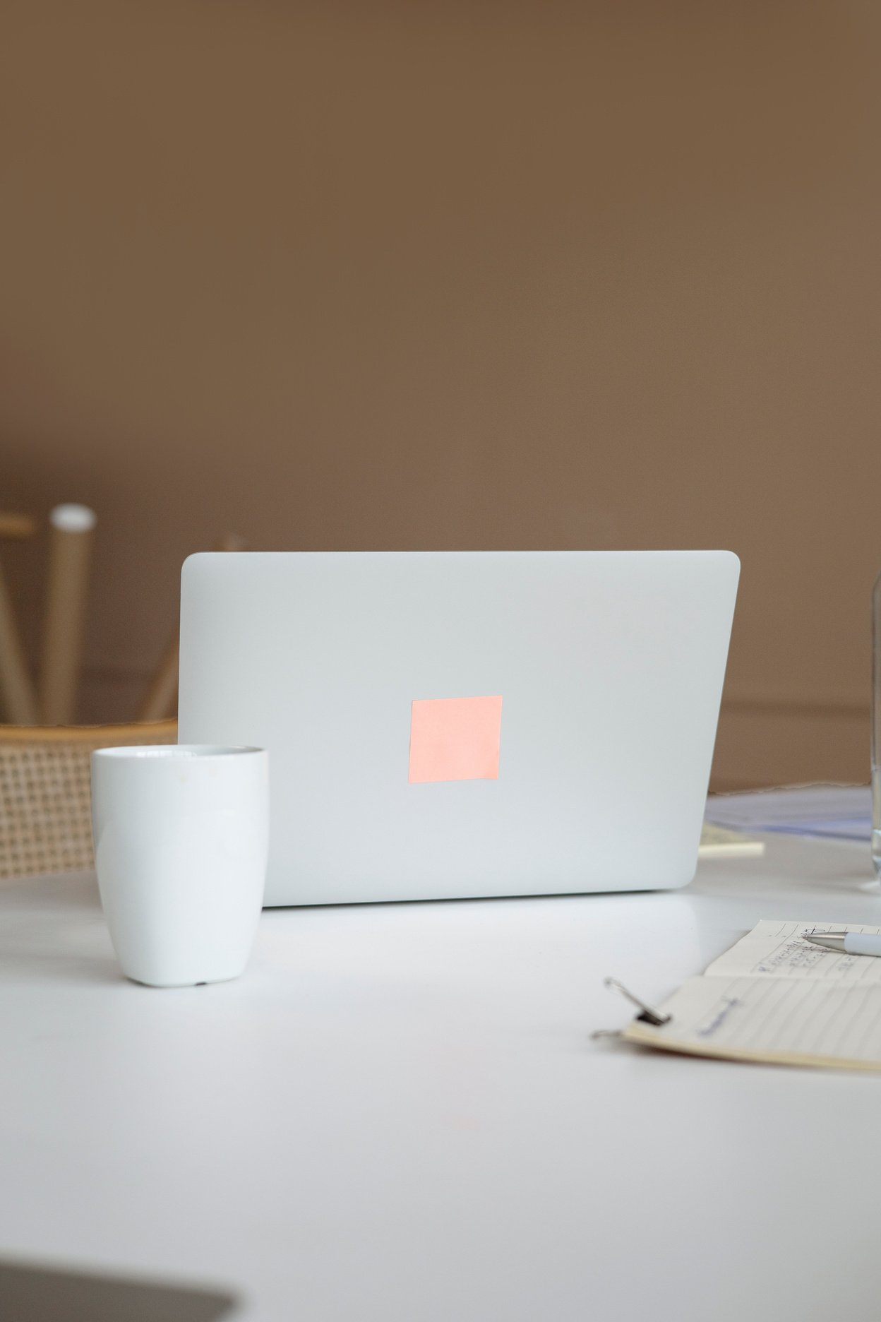 Mug Beside a Laptop